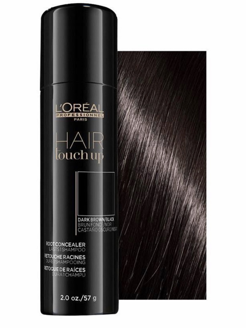 L’ORÉAL Hair Touch Up Root Concealer Spray - Dark Brown/Black